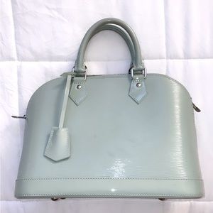 Louis VUITTON Green EPI Electric Alma PM Bag